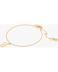 Kate Spade - Initial Script Bracelet - Lyst