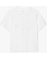 Kate Spade - Embroidered Spade Flower Logo Tee - Lyst