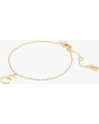 Kate Spade - Initial Script Bracelet - Lyst