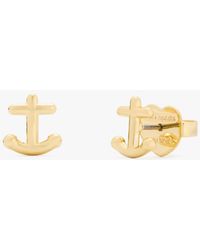 Kate Spade - Away We Go Anchor Studs - Lyst