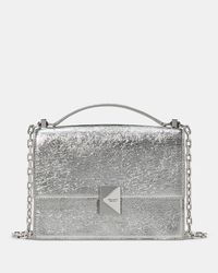 Kate Spade - Deco Crinkle Metallic Chain Shoulder Bag - Lyst