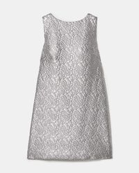 Kate Spade - Foil Lace Shift Dress - Lyst