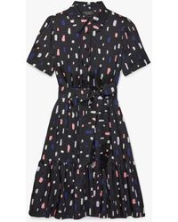 Kate Spade - Painterly Strokes Shirt Dress - Lyst
