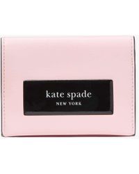 Kate Spade - Label Card Case Trifold Wallet - Lyst