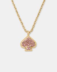 Kate Spade - Everyday Spade Pave Mini Pendant - Lyst