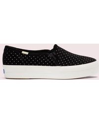 keds x kate spade new york triple decker velvet bow sneakers