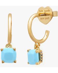 Kate Spade - Little Luxuries 6mm Square Huggies - Lyst