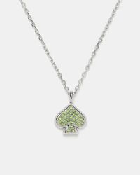 Kate Spade - Kate Spade Everyday Spade Pave Mini Pendant - Lyst