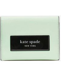 Kate Spade - Kate Spade Label Card Case Trifold Wallet - Lyst