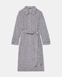 Kate Spade - Modern Feathers Belted Trench Coat - Lyst
