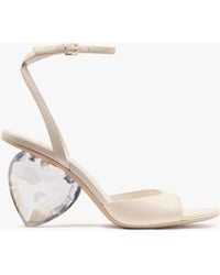 Kate Spade - Heart Heel Sandals - Lyst