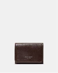 Kate Spade - Halo Glazed Card Case Trifold Wallet - Lyst