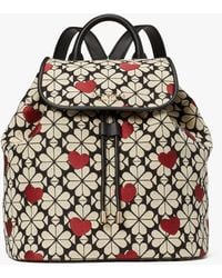 kate spade sinch pebbled leather medium flap backpack