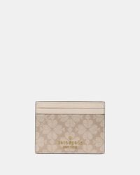 Kate Spade - Kate Spade Spade Flower Small Slim Card Holder - Lyst