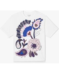 Kate Spade - Embellished Autumn Paisley Tee - Lyst