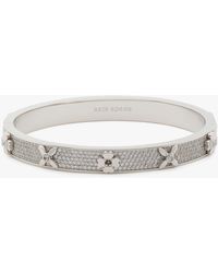 Kate Spade - Heritage Bloom Hinged Bangle - Lyst