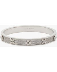 Kate Spade - Heritage Bloom Hinged Bangle - Lyst