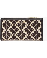 Kate Spade Synthetic Spade Flower Jacquard Chain Cardholder in 