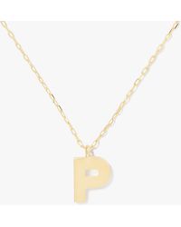 Kate Spade - Kate Spade Fine Love Letter P Initial Pendant - Lyst