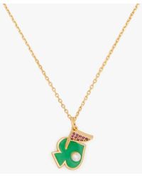 Kate Spade - Hole In One Charm Pendant - Lyst