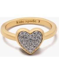 Kate Spade - With All My Heart Pavé Ring - Lyst