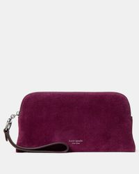 Kate Spade - Kate Spade Halo Suede Wristlet - Lyst