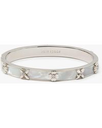 Kate Spade - Heritage Bloom Hinged Bangle - Lyst