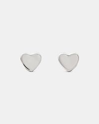 Kate Spade - Kate Spade You'Re A Gem Metal Mini Heart Studs - Lyst