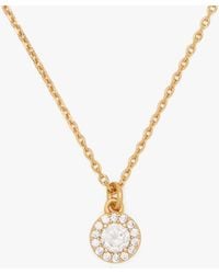 Kate Spade - Kate Spade You'Re A Gem Pave Halo Pendant - Lyst