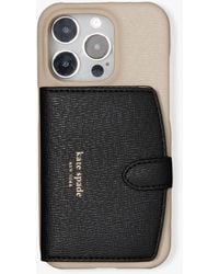 Kate Spade - Morgan Colorblocked Iphone 15 Pro Cardholder Case - Lyst