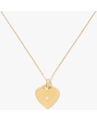Kate Spade - Kate Spade Fine Meant To Be Heart Pendant - Lyst
