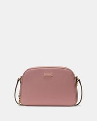 Kate Spade - Serena Pebbled Leather Double Zip Dome Crossbody Bag - Lyst