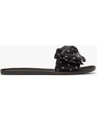 bikini bow slide sandals
