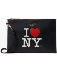 Kate Spade Leather I Love Ny X New York Buddie Medium Shoulder Bag 