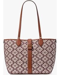 Kate Spade - Spade Flower Jacquard Medium Open Tote - Lyst