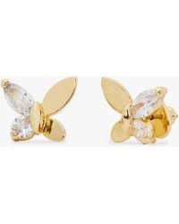 Kate Spade - Kate Spade Social Butterfly Stud Earring - Lyst
