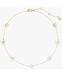 Kate Spade - Social Butterfly Delicate Scatter Necklace - Lyst