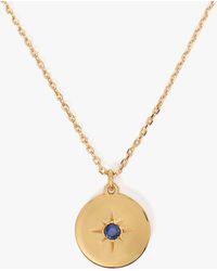 Kate Spade - Kate Spade The Color Spark Collection Fearless Medallion Necklace - Lyst