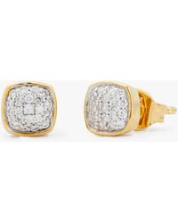 Kate Spade - Fine Time To Shine Pavé Diamond Studs - Lyst