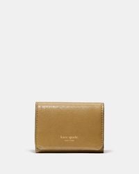 Kate Spade - Kate Spade Halo Glazed Card Case Trifold Wallet - Lyst