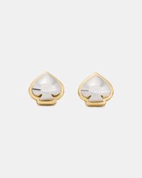 Kate Spade - Sculpted Spade Mini Studs - Lyst