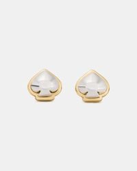 Kate Spade - Sculpted Spade Mini Studs - Lyst