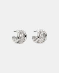 Kate Spade - Tiny Twinkles Pave Trio Huggies - Lyst