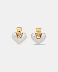 Kate Spade - Sculpted Spade Statement Drop Huggies - Lyst