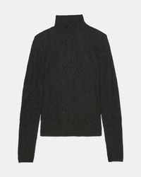 Kate Spade - Lace Knit Turtleneck Top - Lyst