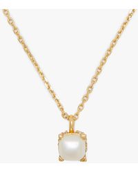 Kate Spade - Little Luxuries 6mm Square Pendant - Lyst