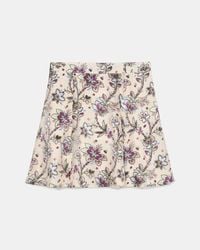 Kate Spade - Satin Devore Mini Skirt - Lyst