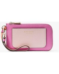 Kate Spade - Ava Colorblocked Coin Card Case Wristlet - Lyst