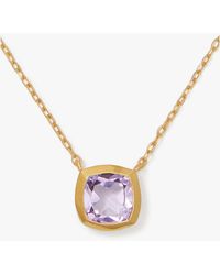 Kate Spade - Kate Spade Fine Time To Shine Gem Pendant - Lyst