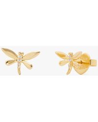 Kate Spade - Take The Leap Delicate Dragonfly Studs - Lyst